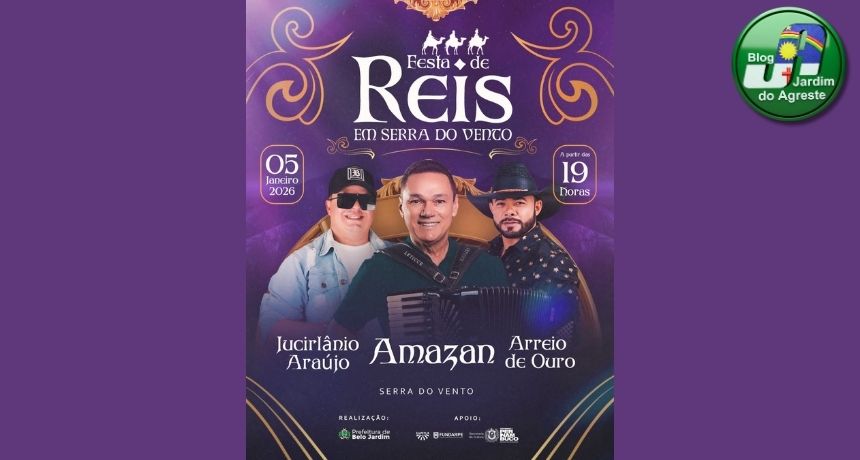 Festa de Reis do distrito de Serra do Vento ganha nova atração e confirma show da banda Arreio de Ouro