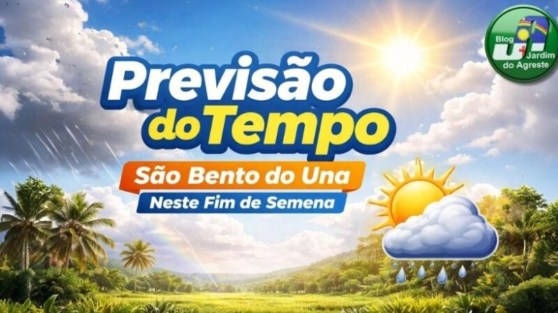 Previsão do Tempo para São Bento do Una neste fim de semana