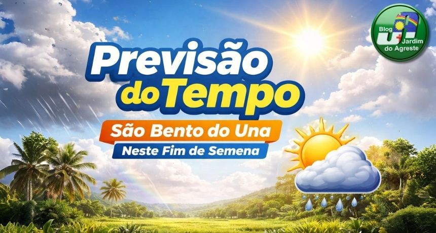 Previsão do Tempo para São Bento do Una neste fim de semana